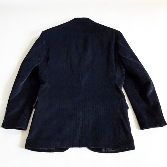 Woolrich Vintage Mens Corduroy Blazer 38R Blue - Picture 8 of 8